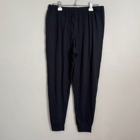 NWT Polo Ralph Lauren Mens Black Jogger Pant L Sleepwear Cotton Relaxed Fit - Picture 3 of 10